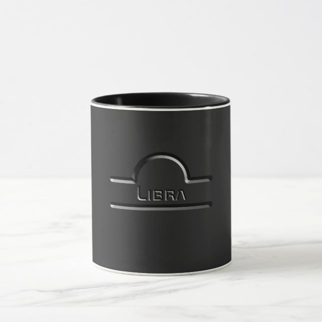 Libra, Abstract Design of the Zodiac Sign Mug (Center)