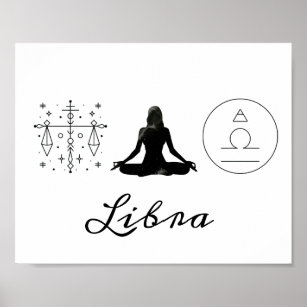 Libra Abstract Meditation Poster