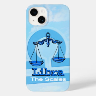 Libra air sign zodiac iphone sky blue case