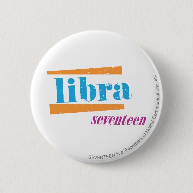 Libra Aqua 2 Inch Round Button (Front)