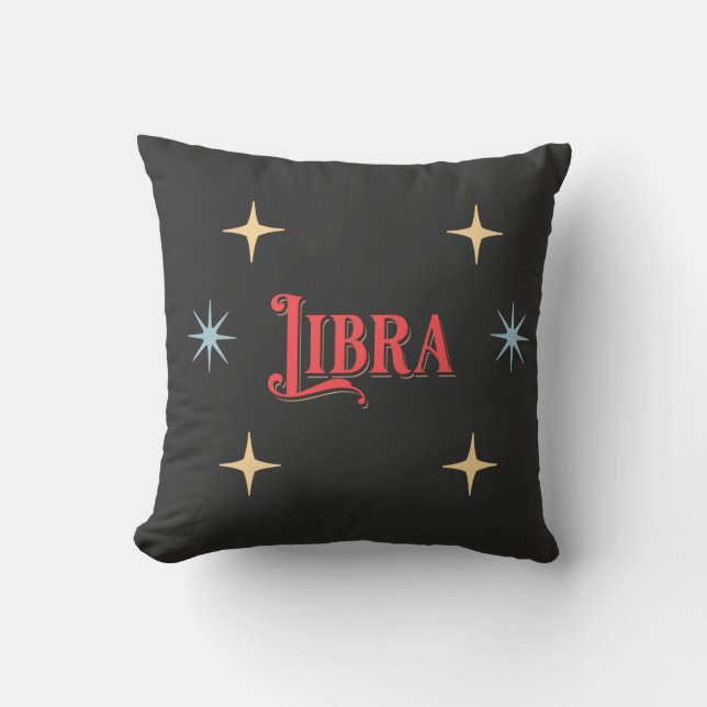 Libra Astrological Sign  Throw Pillow (Front)