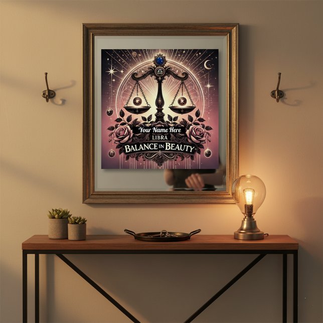 Libra “Balance in Beauty” Glossy Poster  (Creator Uploaded)