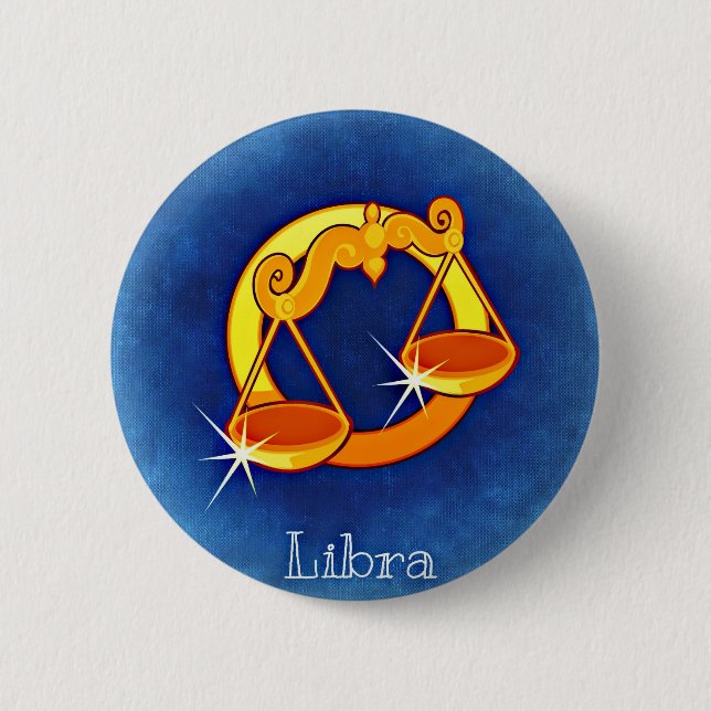 Libra, Bilancia 2 Inch Round Button (Front)