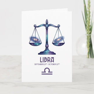 Libra Birthday Card