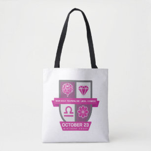 Libra Birthday Crest™ for October 1-23 Tote Bag
