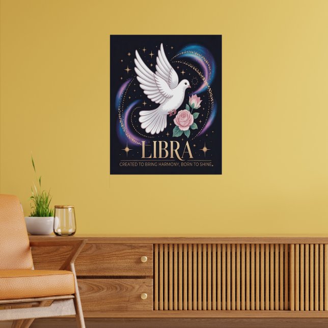 Libra Born To Shine Glossy Poster (Living Room 2)