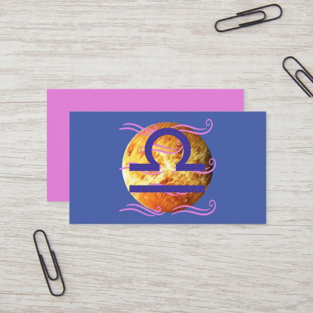 Libra Business Card (Front/Back In Situ)