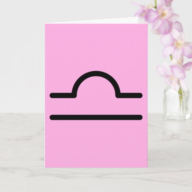 Libra Card (Orchid)