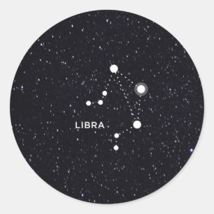 Libra Classic Round Sticker