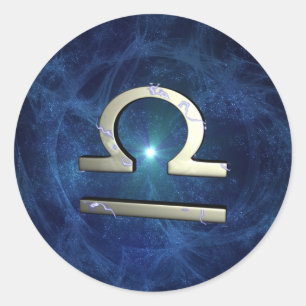Libra Classic Round Sticker
