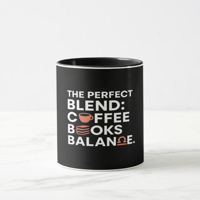 Libra Coffee Books Balance Combo Mug (Center)