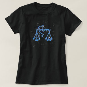 Libra Constellation and Zodiac Sign with Stars T-Shirt