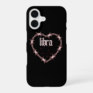 Libra Constellation Gothic Dark Edgy Birthday iPhone 16 Case