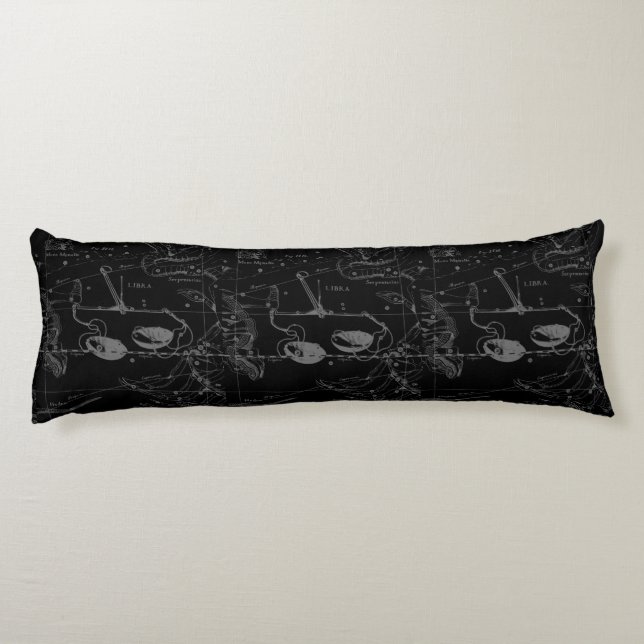 Libra Constellation Hevelius circa 1690 Body Pillow (Back)