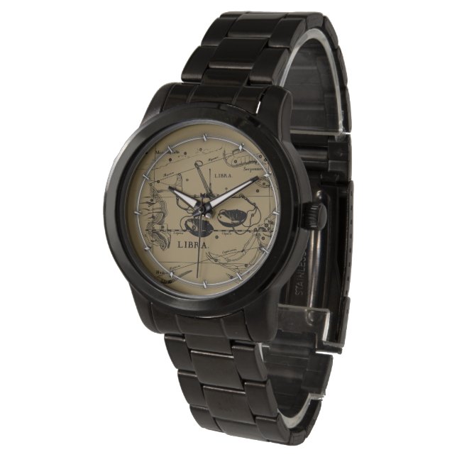 Libra Constellation Map Hevelius 1690 Decor Watch (Angled)
