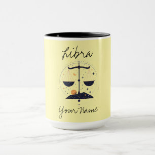 Libra Constellation Minimalist Line Art Mug