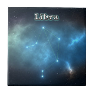 Libra constellation tile