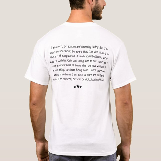 Libra Dog - Pet Astro - T-shirt (Back)