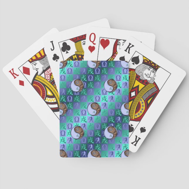 Libra & Earth Dog Playing Cards (Back)
