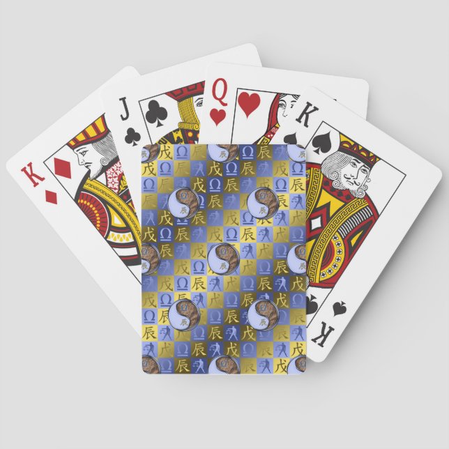 Libra & Earth Dragon Playing Cards (Back)
