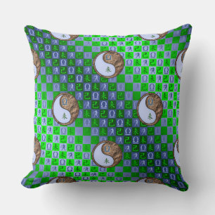 Libra & Earth Goat Throw Pillow