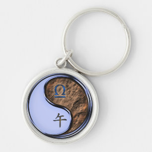Libra & Earth Horse Keychain