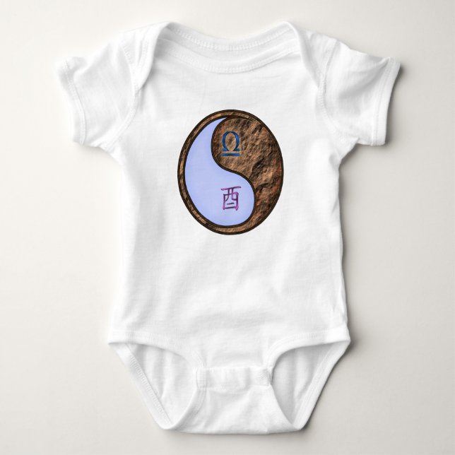 Libra & Earth Rooster Baby Bodysuit (Front)