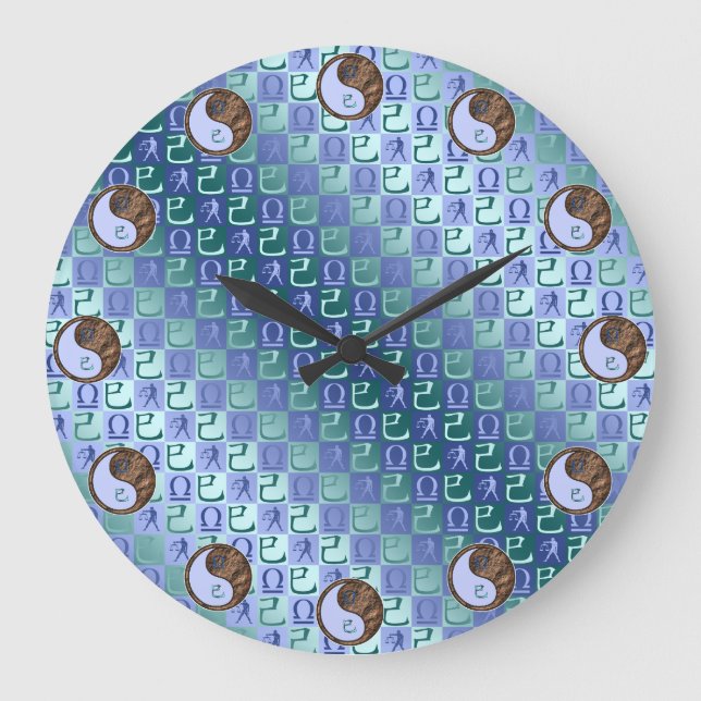 Libra & Earth Snake Large Clock (Front)