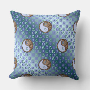 Libra & Earth Snake Throw Pillow