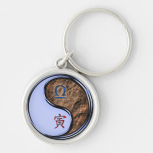 Libra & Earth Tiger Keychain