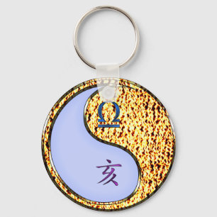 Libra & Fire Boar Keychain