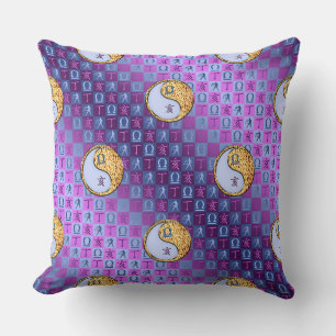Libra & Fire Boar Throw Pillow