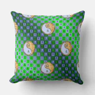 Libra & Fire Goat Throw Pillow