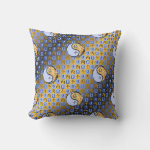 Libra & Fire Horse Throw Pillow