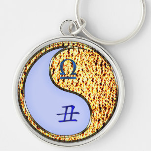Libra & Fire Ox Keychain
