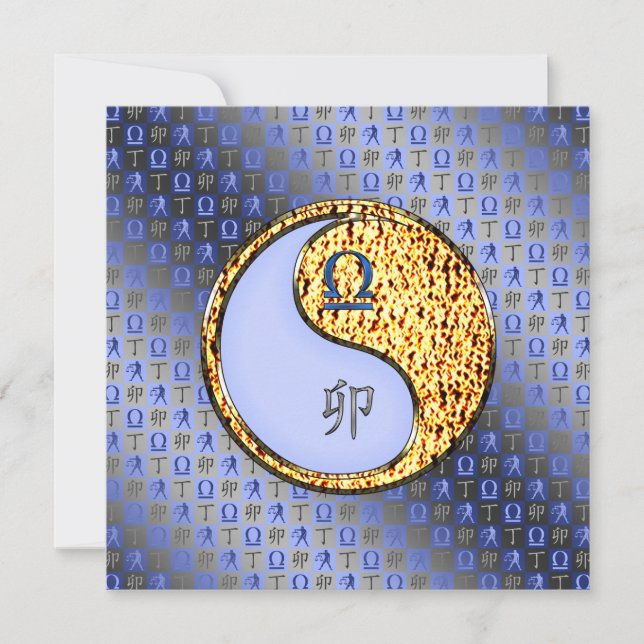 Libra & Fire Rabbit Card (Front)