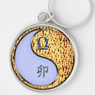 Libra & Fire Rabbit Keychain