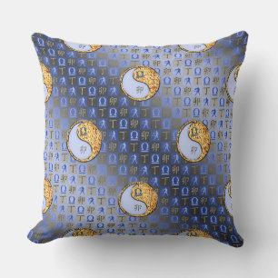 Libra & Fire Rabbit Throw Pillow