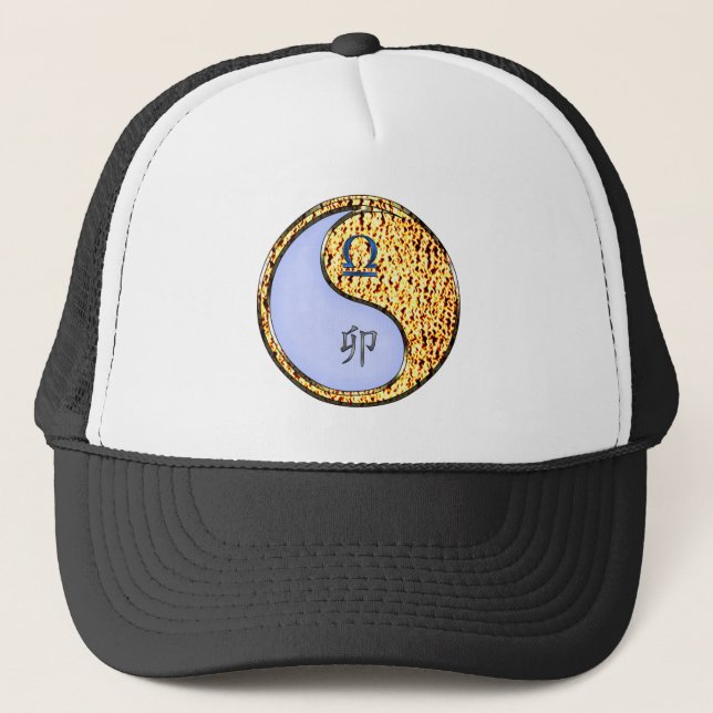 Libra & Fire Rabbit Trucker Hat (Front)