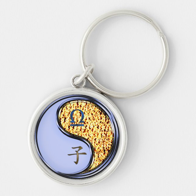 Libra & Fire Rat Keychain (Front)
