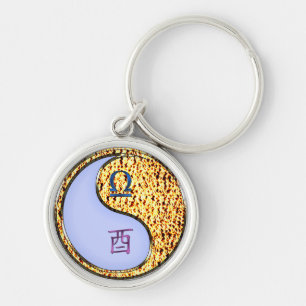Libra & Fire Rooster Keychain
