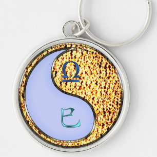 Libra & Fire Snake Keychain