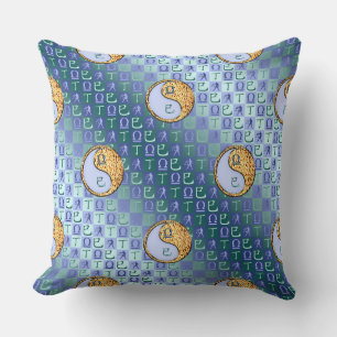 Libra & Fire Snake Throw Pillow