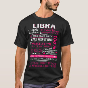 Libra For Women Zodiac September October Birthday T-Shirt
