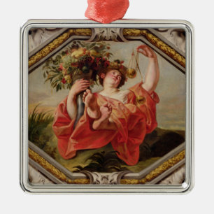 Libra, from the Signs of the Zodiac Metal Ornament