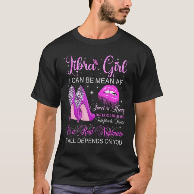 Libra Girl Anniversaire talons hauts Lèvres goutte (Devant)