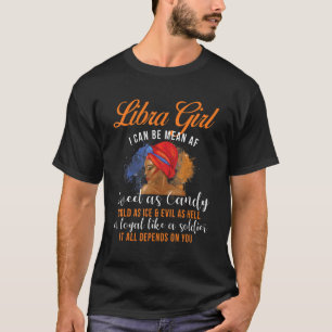Libra Girl Birthday Zodiac Sign Horoscope Astrolo T-Shirt