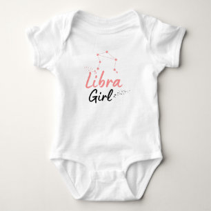 Libra Girl cute Astrology bodysuit for babies