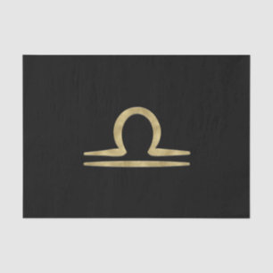 LIBRA Gold September October Birthday Astrology Tissue Paper