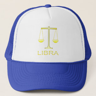 Libra Golden Scales Star Sign Trucker Hat